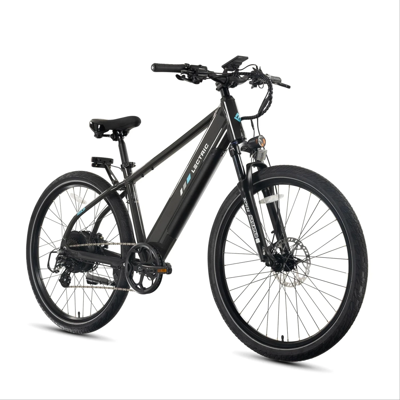 Lectric XPress2 Commuter high-step e-bike in Tempest Grey